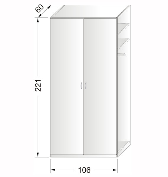 Šatní skříň SF106