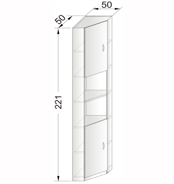 Rohový modul RB50(2)