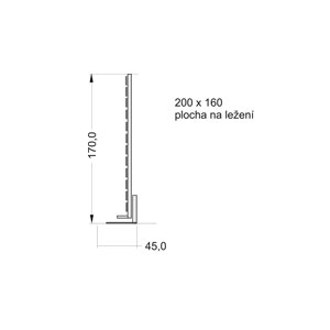 Mechanismus postel 2lůžko  - boční / s dřevěným roštem /