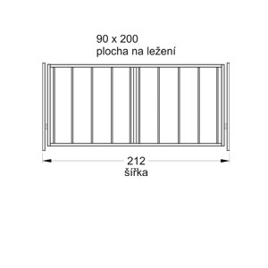 Mechanismus postel 1lůžko - boční